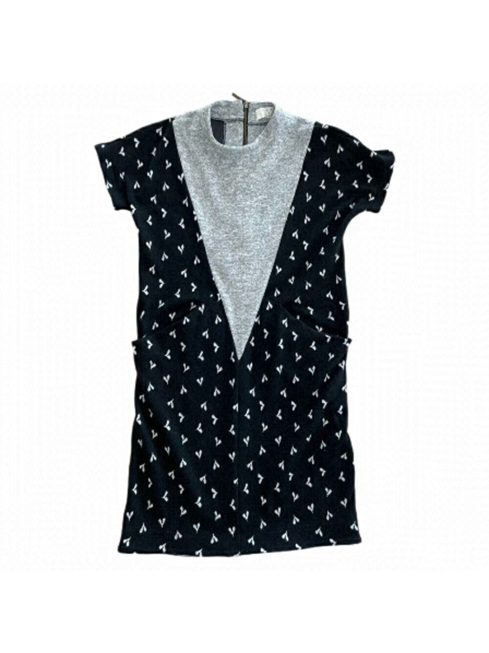 Annie 50 Grey and Black Casual Dress - Size XS